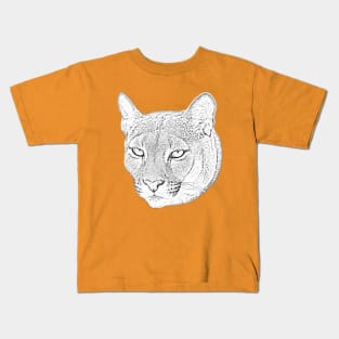 Cougar face Kids T-Shirt